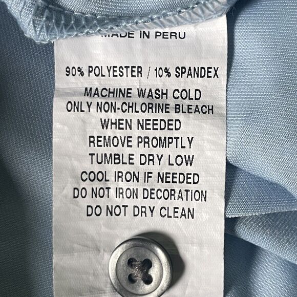 Greyson Charlotte Golf Club Polo Shirt Wolf Logo Peru Geometric Green Medium Men - Picture 6 of 9